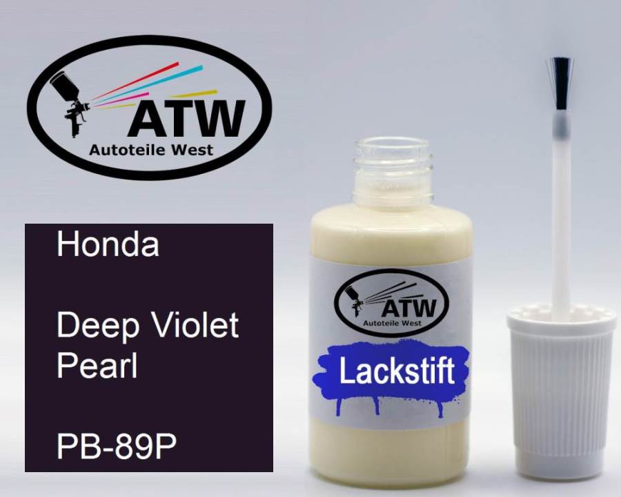 Honda, Deep Violet Pearl, PB-89P: 20ml Lackstift, von ATW Autoteile West.